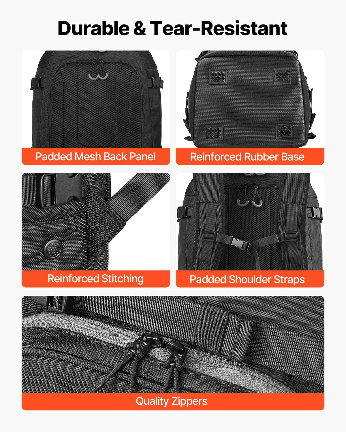 55L Ski Boot Backpack with Waterproof Base